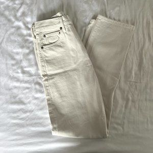Agolde 90's Pinch Waist High Rise Straight Leg Size 26 White